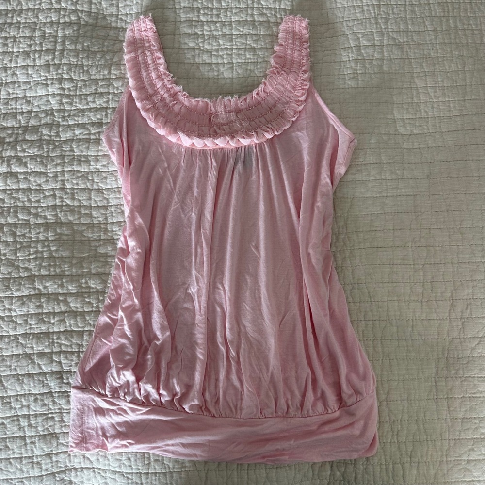 Pink coquette tank top